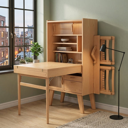 Hideaway Smile Folding Dining Table Storage Cabinet