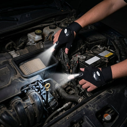 Fingerless Glove LED Flashlight
