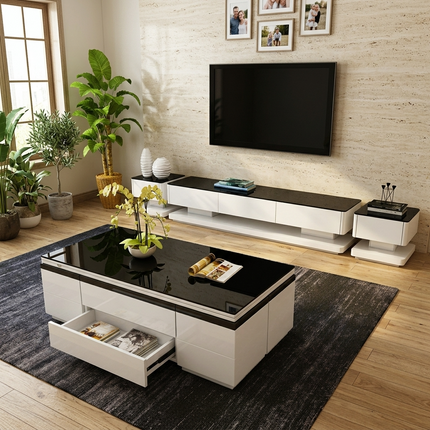 Easy Convertible Modular Dynamic Coffee Table