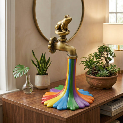 Rainbow Waterfall Faucet Garden Statue