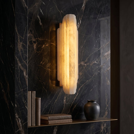 Art Deco Marble LED Wall Sconce Lamp