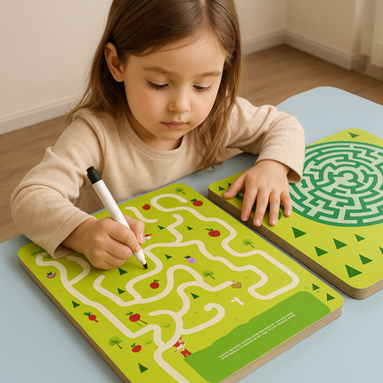 Kids Magical Reusable Maze Training Activity Book