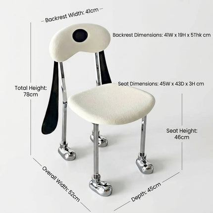 Funny Ears Dog Silhouette Accent Chair