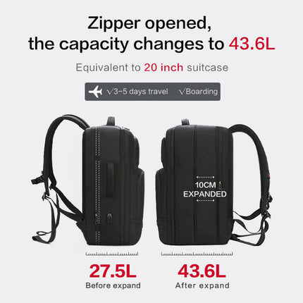 OIWAS Large Capacity Expandable Backpack