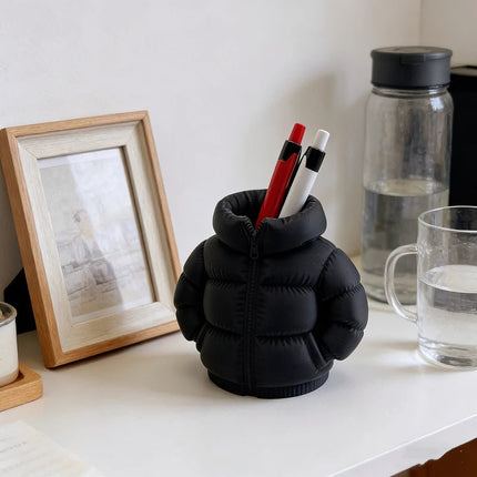 Mini Puffer Jacket Pen Holder
