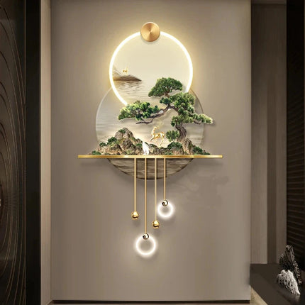 3D Tropical LED Artistic Trıopical Wall Lamp