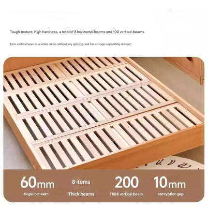 Mushroom Skytime Night Simple Wooden Bed