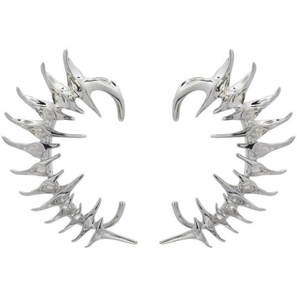 Cyberpunk Skeleton Spike Ear Clip