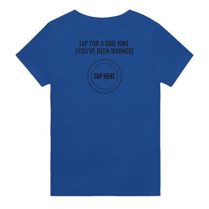 Tap For a Dad Joke Funny Cotton T-Shirt