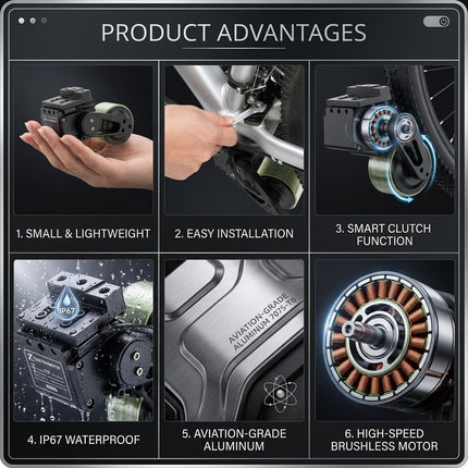 Bicycle Speed Booster Electric Kit