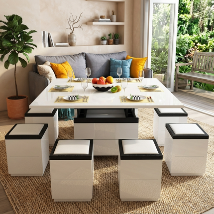 Easy Convertible Modular Dynamic Coffee Table