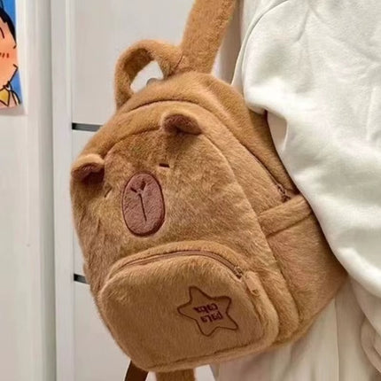 Capybara Cute Plush Kids Backpack