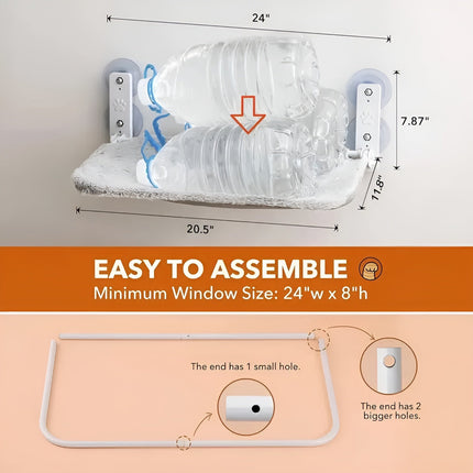 Window Side Foldable Comfy Cat Bed