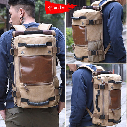 Men Canvas Multifunctional Travel Backpack