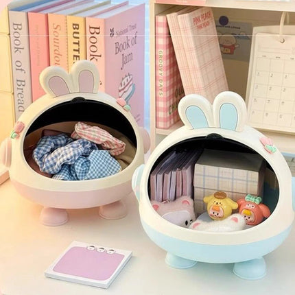 Mini Rabbit Desktop Storage Trash Bin