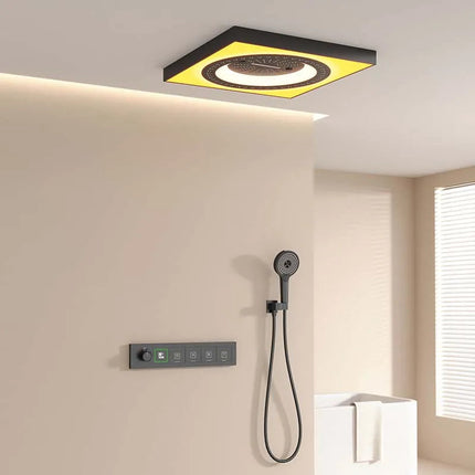Rainfall LED Ceiling Mounted Elegant Shower Set