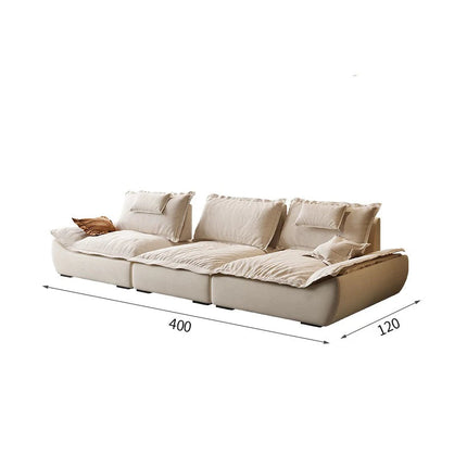 Ultra-Wide Italian Design Adjustable Backrest Sofa
