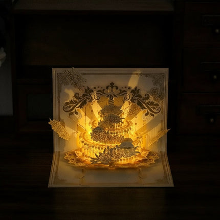 Illuminated Pop Up Birthday Gift Card