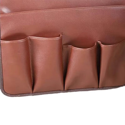 Non-slip 5 Pockets Leather Arm Rest Chair Organizer