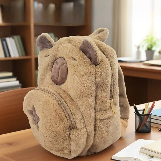 Capybara Cute Plush Kids Backpack