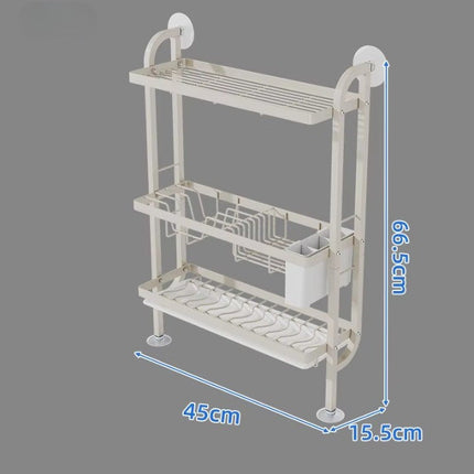 Shelf Sleek Space-Saving Multi-Tier Kitchen Storage Rack