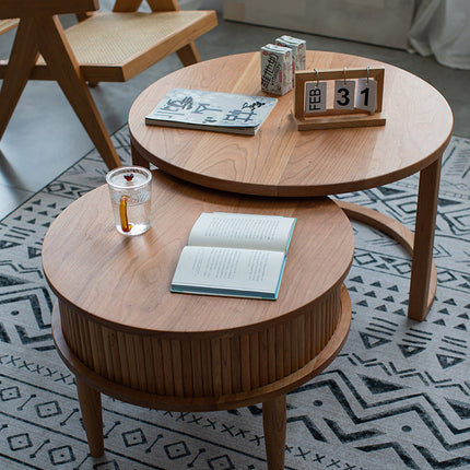 Wooden 2 Resting Coffee End Table Side Tables