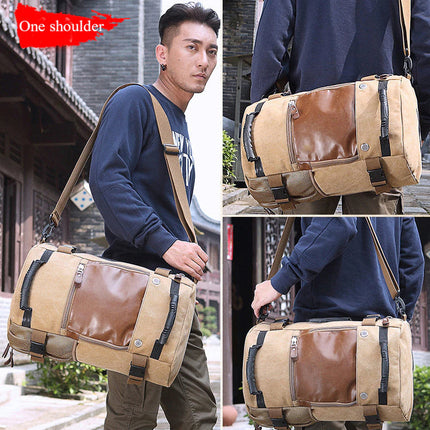 Men Canvas Multifunctional Travel Backpack