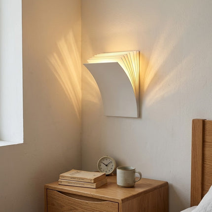 Open Book Ambient Wall Sconce Light