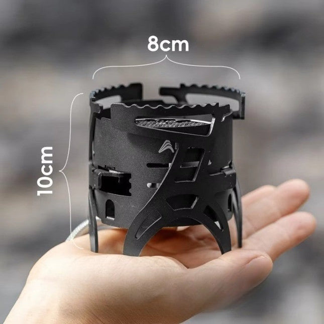 Dual-Core Blue Flame Outdoor Cooking Stove