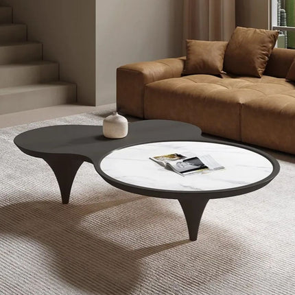 Elegant Dual-Tone Minimalist Contemporary Modern Coffee Table