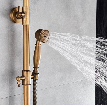 Elegant Luxury Antique Rainfall Bathroom Shower Set