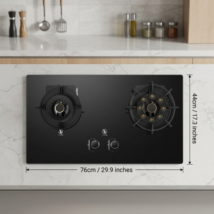 Liftable Double Gas Stove