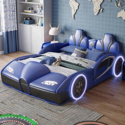 Rocket Ride Racing Style Futuristic Car Kids Bed