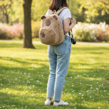 Capybara Cute Plush Kids Backpack