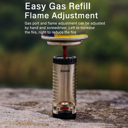 Crystal Ignite Pivot-Flame Pocket Lighter