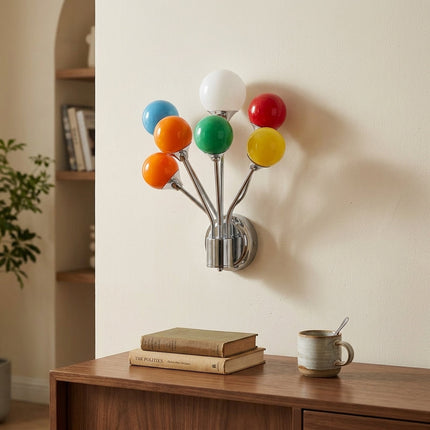 Colorful Balloon Glass Globe Wall Lamp