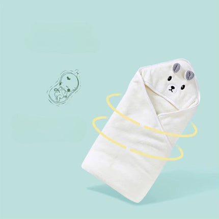 Animal-Themed Hooded Baby Bathrobe