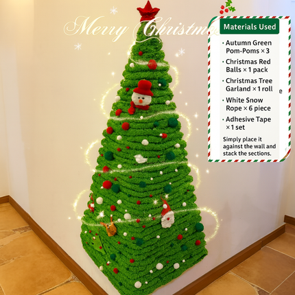 DIY Corner Hanging Felt Instant Christmas Tree