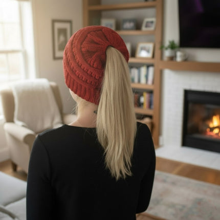Women Baggy Warm Crochet Winter Wool Knit Ski Beanie