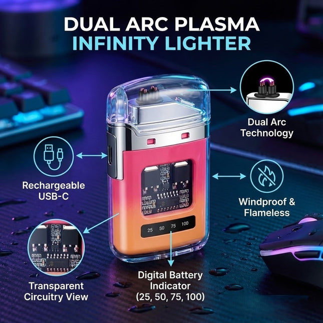 Dual Arc Plasma Infinity Lighter