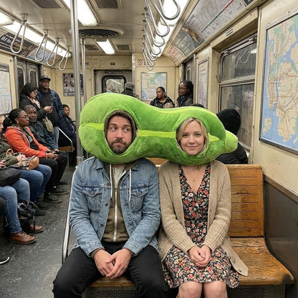 Silly Squash Couple Plush Head Pillow