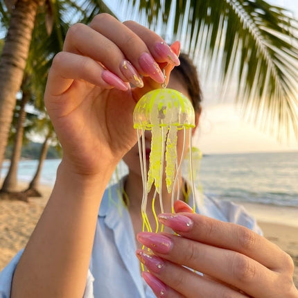 Dancing Jellyfish Long Tassel Earrings