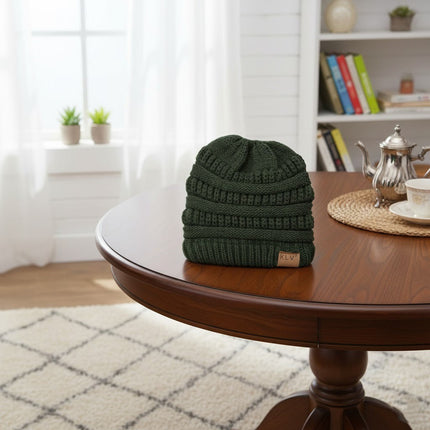 Women Baggy Warm Crochet Winter Wool Knit Ski Beanie