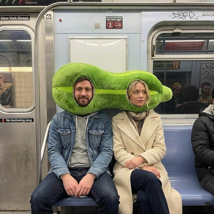 Silly Squash Couple Plush Head Pillow