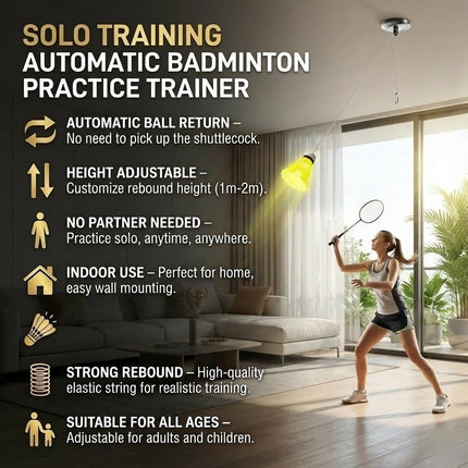 Solo Practice Badminton Trainer