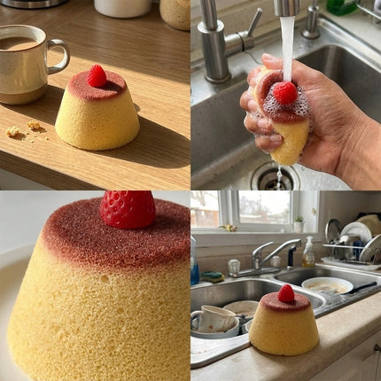 Strawberry Caramel Pudding Cleaning Sponge