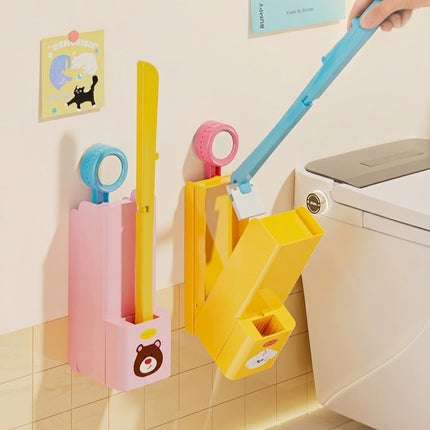 Clean Swipe Wall-Mounted Disposable Toilet Brush