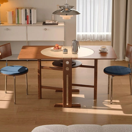 Vintage Style Folding Wooden Dining Table