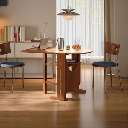 Vintage Style Folding Wooden Dining Table