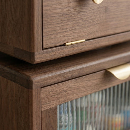 Nordic Walnut Robot Bedside Cabinet